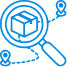 Tracks cross-border transactions icon
