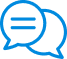 Chat, audio call icon